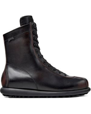 Camper Pelotas Ariel レザーバイカーブーツ - ブラック