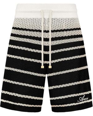 Amiri Striped Short - Black