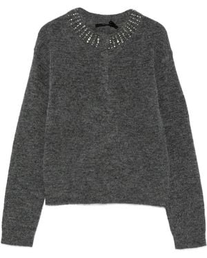 Seventy Maglione Con Cristalli - Grigio