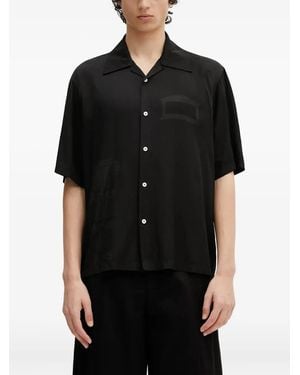 Aries Ancient Column Short-Sleeve Shirt - Black