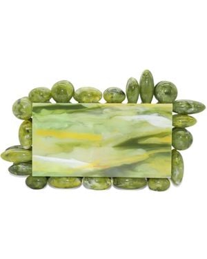Cult Gaia Akira Clutch Bag - Green