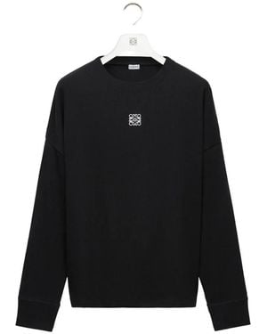 Loewe Pullover Aus Baumwolle - Schwarz