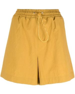 Moncler Elasticated-Waistband Shorts - Yellow