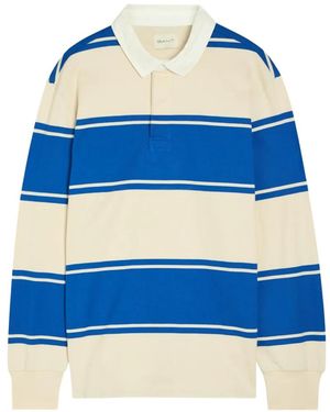 GANT Polo Con Rayas Horizontales - Azul