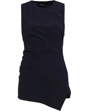 Proenza Schouler Twisted-Detail Sleeveless Blouse - Blue