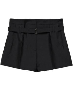 Prada Shorts Con Cintura - Nero