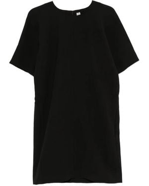 TOTEME Raglan-Sleeve Shift Mini Dress - Black