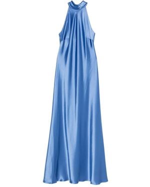 Talbot Runhof Abito Con Scollo All'Americana - Blu