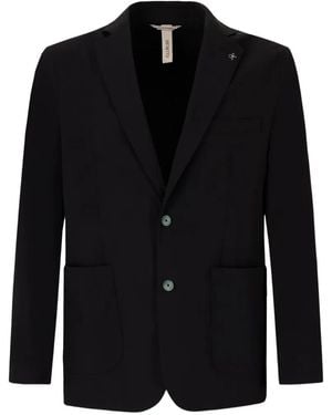 DISTRETTO 12 Single-Breasted Blazer - Black