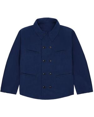 Fortela Perno Double-Breasted Jacket - Blue