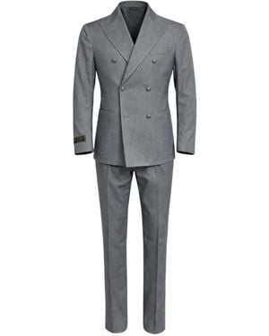 Franzese Collection Beckham Double-Breasted Suit - Grey