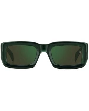 David Beckham Rectangle-Frame Sunglasses - Green