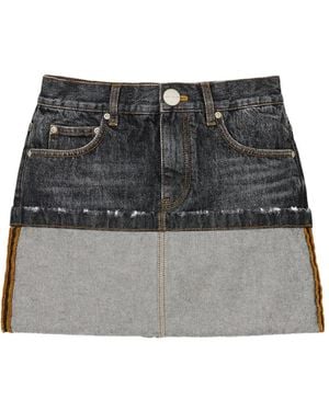 Marc Jacobs Cuffed Mini Skirt - Black