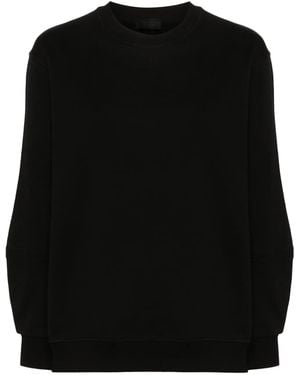 Moncler Embossed-Logo Cotton Sweatshirt - Black