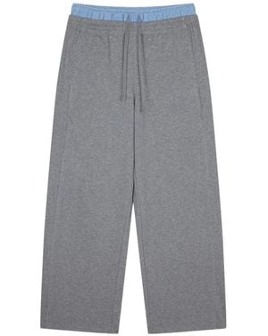 JNBY Contrast-Waistband Pants - Gray