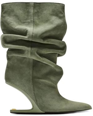 Balmain Botines No Wedge De Ante - Verde