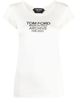 Tom Ford Silk T-Shirt - White