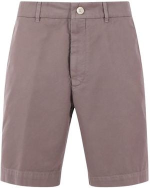 Brunello Cucinelli Cotton Chino Shorts - Grey