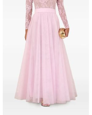 Zimmermann チュール プリーツマキシスカート - ピンク