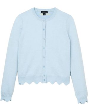 Marc Jacobs Scallop Daisy Cardigan - Blue
