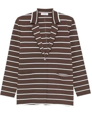 Kangra Striped Blazer - Brown