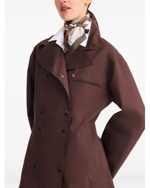 Longchamp Tour Equestre Silk Scarf 70 - Brown