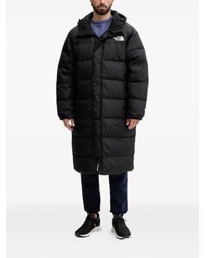 The North Face Wattierter Nuptse Kapuzenmantel - Schwarz