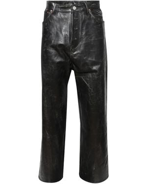 Vetements レザーパンツ - グレー