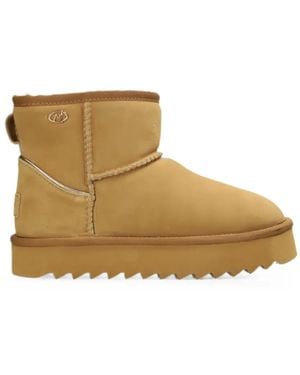 Mexx Suede Platform Boots - Brown