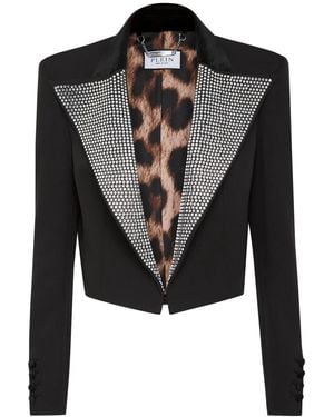 Philipp Plein Blazer Con Decorazione Cady - Nero