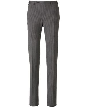 Canali ストライプ テーラードパンツ - グレー