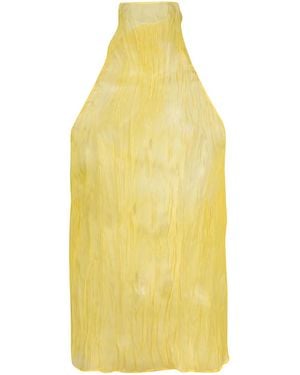 Ellery Blusa Sin Mangas Con Cuello Halter - Amarillo