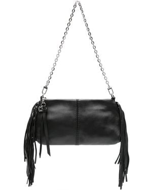 Maje Miss M Leren Clutch - Zwart