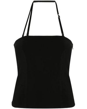 The Attico Paneled Tank Top - Black