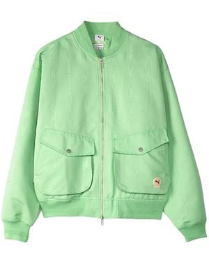 PUMA X Palomo Spain Zip-Up Bomber Jacket - Green