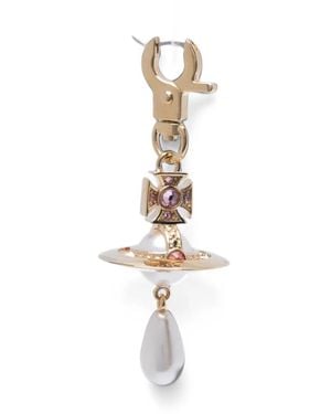 Vivienne Westwood Aïda Orb Crystal-Embellished Drop Earrings - White