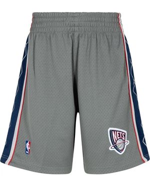 Mitchell & Ness Nj Nets Alt Shorts - Grey