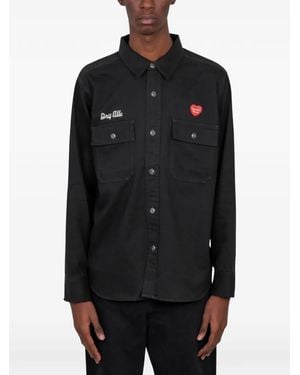 Human Made Hemd mit Stickerei - Schwarz