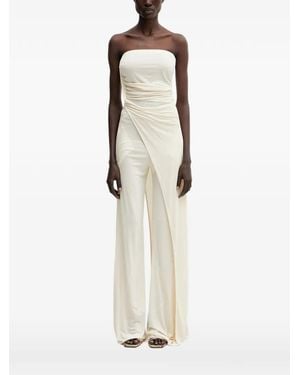 Rick Owens Ruched Strapless Top - White