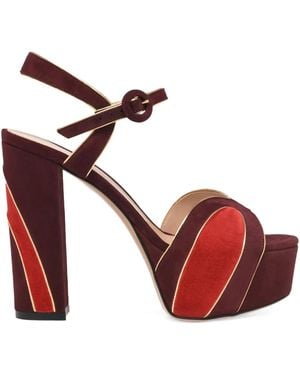 Gianvito Rossi Tamara 125mm プラットフォーム サンダル - レッド