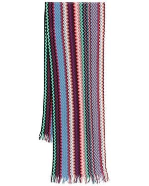 Missoni Sjaal Met Franje - Blauw