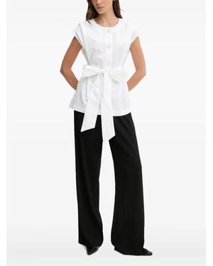 Pedro Del Hierro Madrid Top Con Fiocco - Bianco
