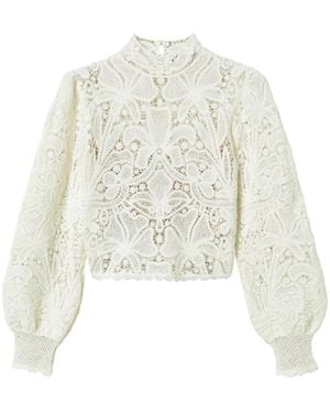 Twinset Crochet-Knit Top - White