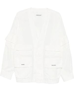 Undercover V-Neck Jacket - White