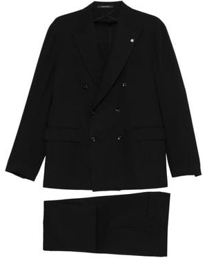 Tagliatore Double-Breasted Suit - Black