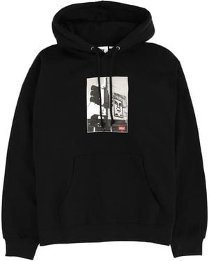 Obey Graphic Hooded Hoodie - Black