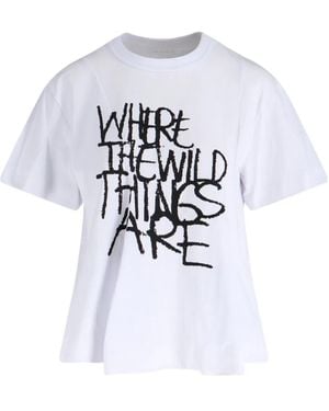 Sacai グラフィック Tシャツ - ホワイト