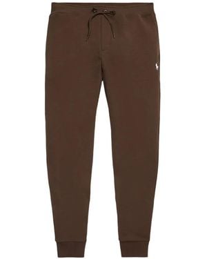 Polo Ralph Lauren Logo-Embroidered Drawstring Track Trousers - Brown