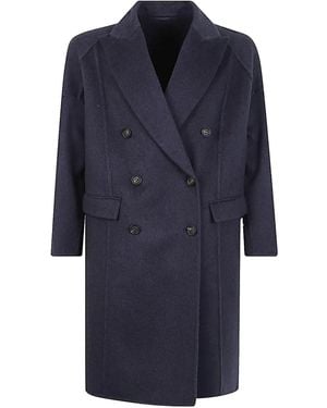 Brunello Cucinelli ダブルコート - ブルー