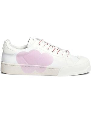 Marni Graphic-Print Low Top Sneakers - Pink